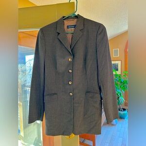 Piazza Sempione lightweight pin stripe grey blazer 38/4